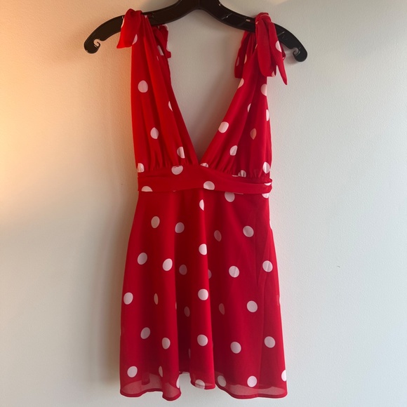 LPA Red Polka Dot Dress - Picture 5 of 6